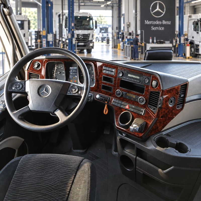 Mercedes-Benz Actros Antos 2011-in poi kit rivestimento cruscotto e interni 3D 20 pezzi