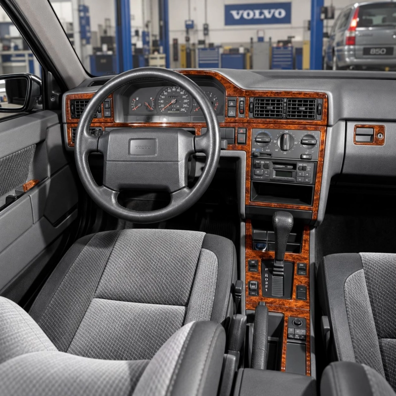 Volvo 850 1991-1993 kit rivestimento cruscotto e interni 3D 19 pezzi