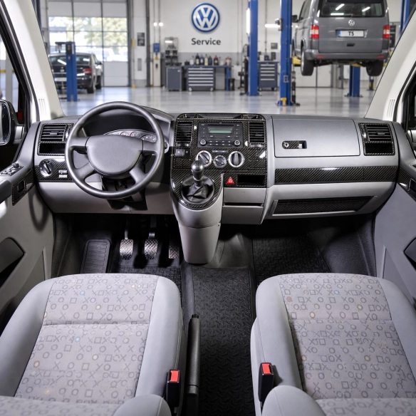 Volkswagen Transporter T5 2003-2009 kit rivestimento cruscotto e interni 3D 29 pezzi