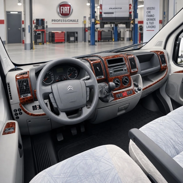 Peugeot Boxer 2006-in poi kit rivestimento cruscotto e interni 3D 20 pezzi