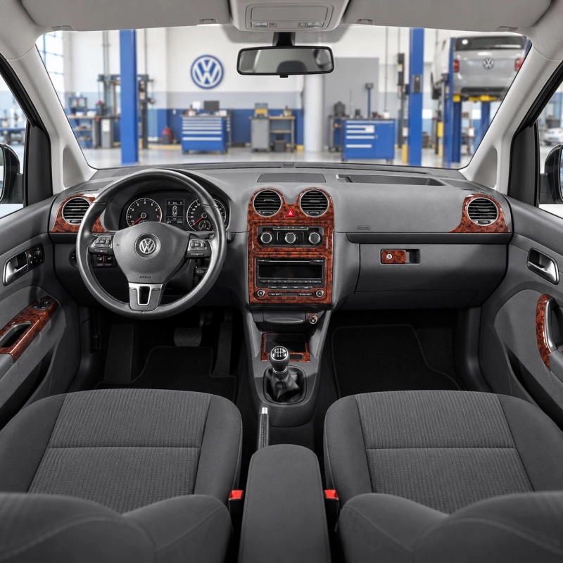 Volkswagen Caddy 2010-in poi kit rivestimento cruscotto e interni 3D 16 pezzi