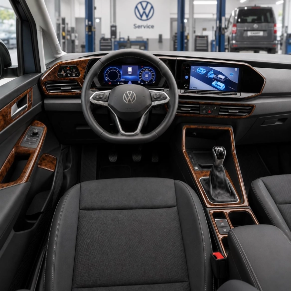Volkswagen Caddy 2020-in poi kit rivestimento cruscotto e interni 3D 30 pezzi