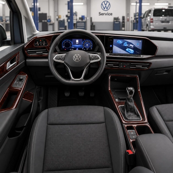Volkswagen Caddy 2020-in poi kit rivestimento cruscotto e interni 3D 30 pezzi