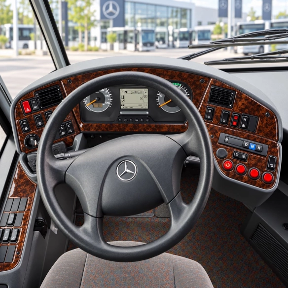 Mercedes-Benz Connecto 2013-in poi kit rivestimento cruscotto e interni 3D 52 pezzi