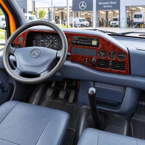 Mercedes-Benz Sprinter W901 1995-2000 kit rivestimento cruscotto e interni 3D 17 pezzi 2