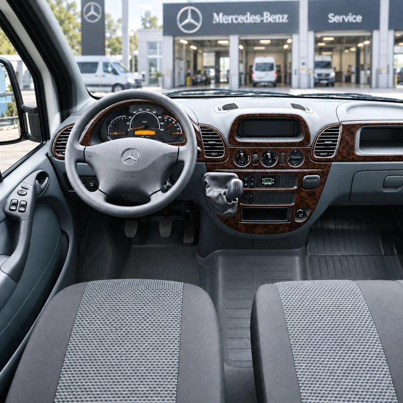 Mercedes-Benz Sprinter W903 2000-2006 kit rivestimento cruscotto e interni 3D 24 pezzi