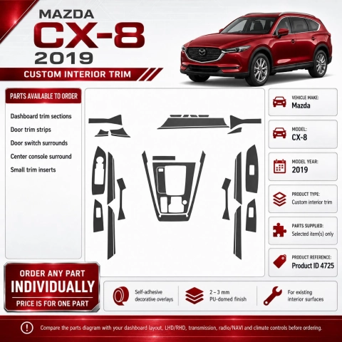 Mazda Cx 8 2019 – Designer Trim – Kit completo per interni