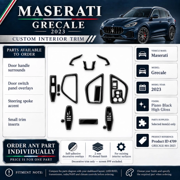 Maserati Grecale 2023 – Designer Trim – Kit completo per interni