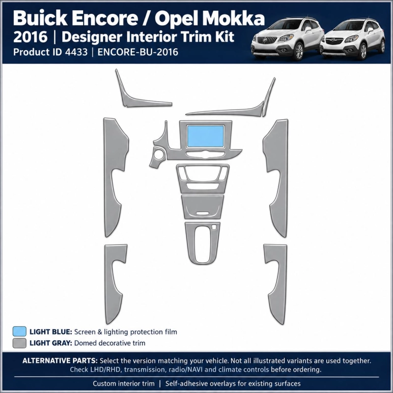 Buick Encore 2016 – Designer Trim – Kit completo per interni