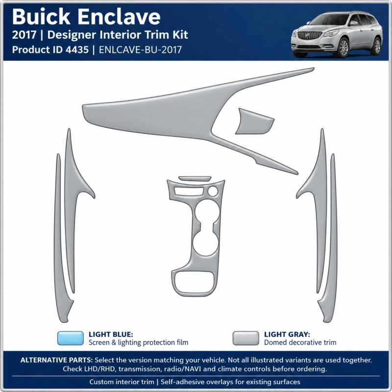 Buick Enlcave 2017 – Designer Trim – Kit completo per interni