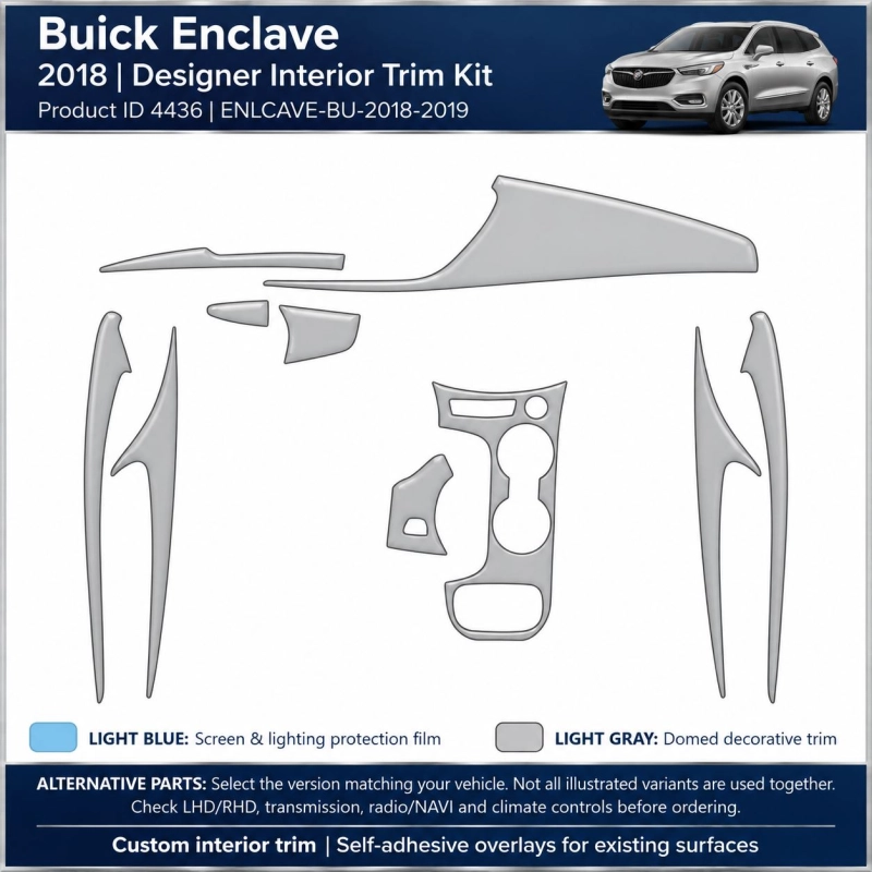 Buick Enlcave 2018 2019 – Designer Trim – Kit completo per interni