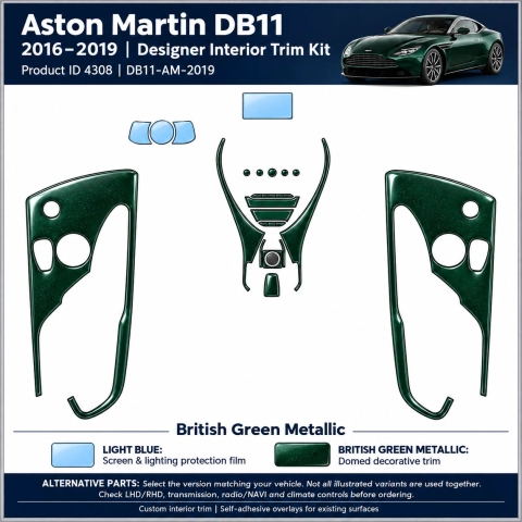 Astonmartin Db11 2019 2023 – Designer Trim – Kit completo per interni