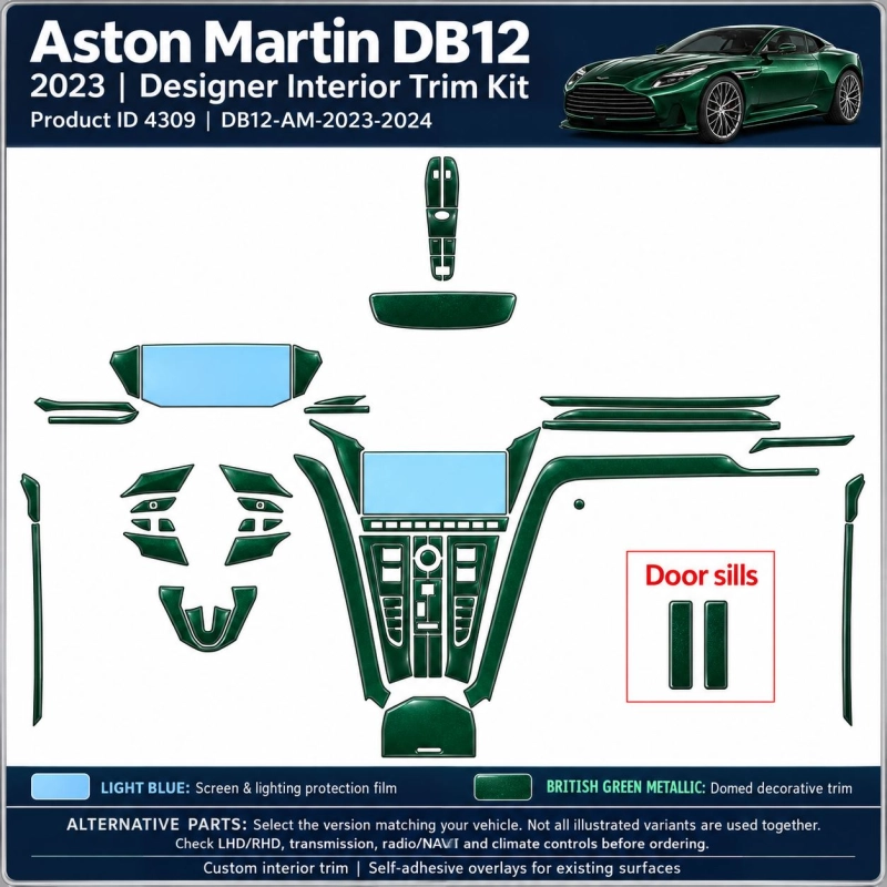 Aston Martin Db12 2023 2024 – Designer Trim – Kit completo per interni