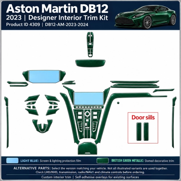 Aston Martin Db12 2023 2024 – Designer Trim – Kit completo per interni