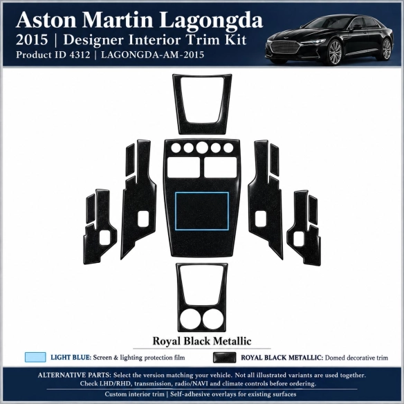 Aston Martin Lagongda 2015 – Designer Trim – Kit completo per interni