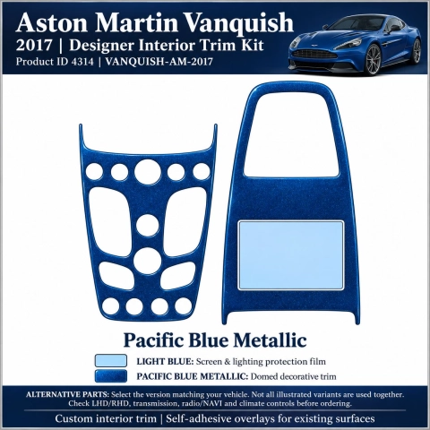 Aston Martin Vanquish 2017 – Designer Trim – Kit completo per interni