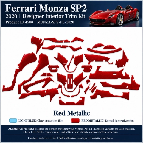 Ferrari Monza Sp2 2020 – Designer Trim – Kit completo per interni