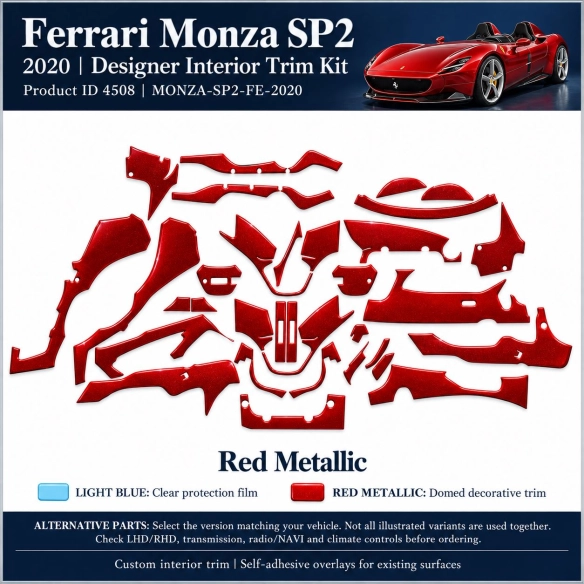 Ferrari Monza Sp2 2020 – Designer Trim – Kit completo per interni