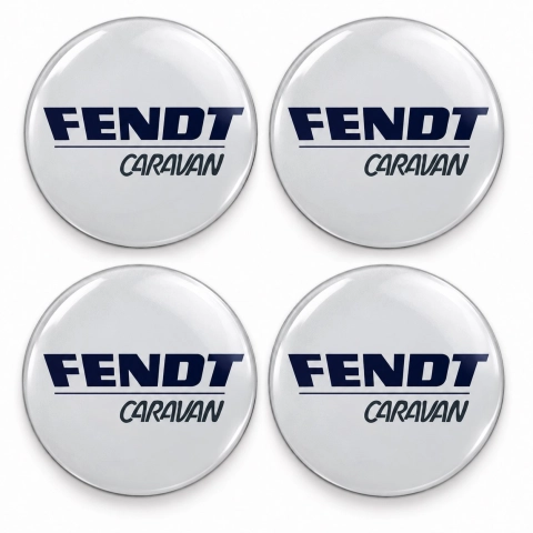 Adesivi resinati Fendt per coprimozzi – 56 mm – Set da 4