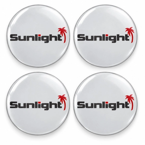 Adesivi resinati Sunlight per coprimozzi – 56 mm – Set da 4