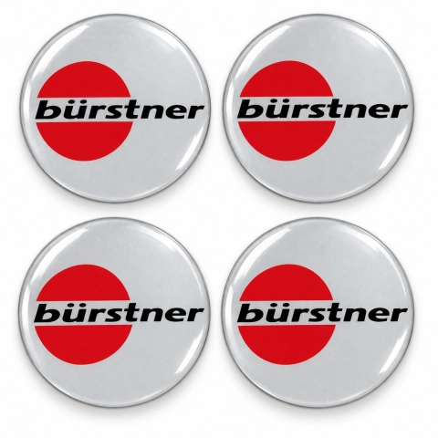 Adesivi resinati Bürstner per coprimozzi – 60 mm – Set da 4