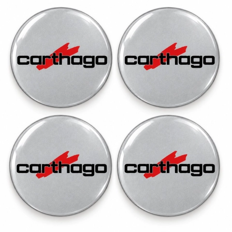 Adesivi resinati Carthago per coprimozzi – 56 mm – Set da 4