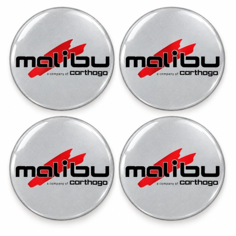 Adesivi resinati Malibu per coprimozzi – 56 mm – Set da 4