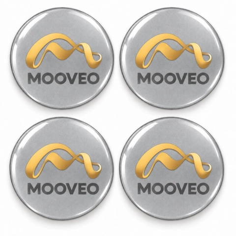 Adesivi resinati Mooveo per coprimozzi – 56 mm – Set da 4