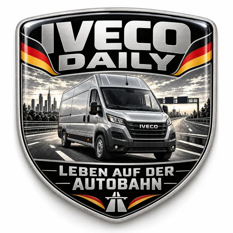 Stemma 3D posteriore e parafanghi per Iveco Daily – Germania – 90 mm