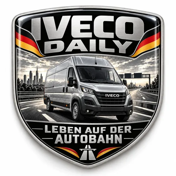Stemma 3D posteriore e parafanghi per Iveco Daily – Germania – 90 mm