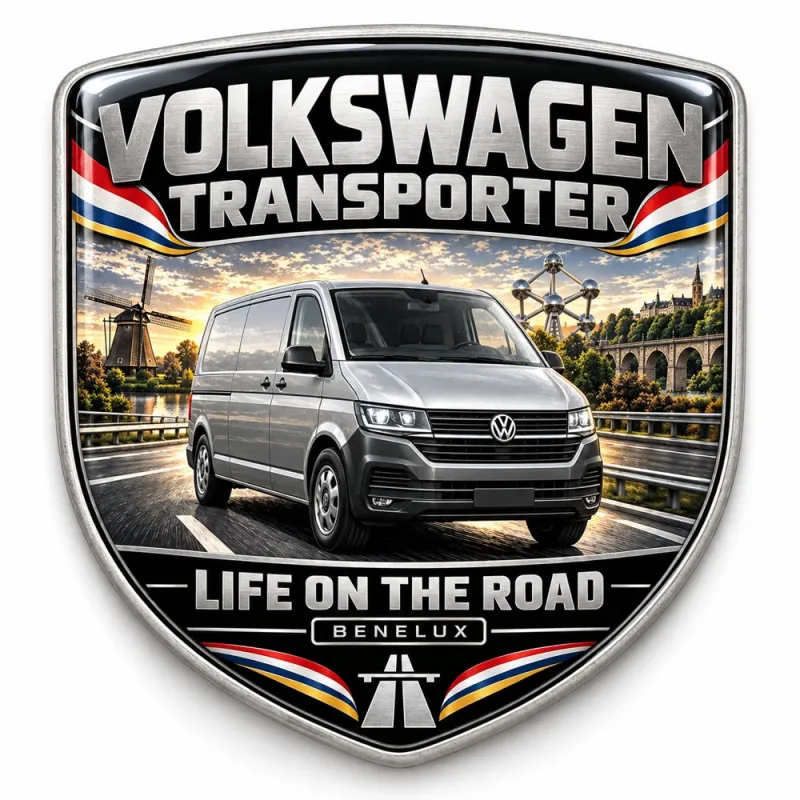 Stemma 3D posteriore e parafanghi per Volkswagen Transporter – Benelux – 90 mm