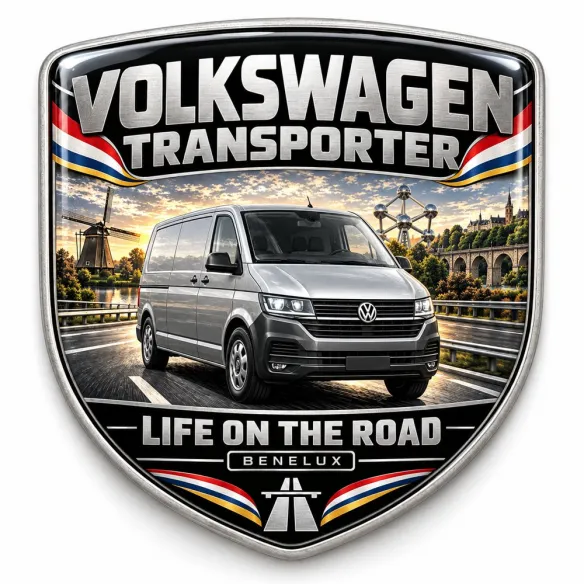 Stemma 3D posteriore e parafanghi per Volkswagen Transporter – Benelux – 90 mm