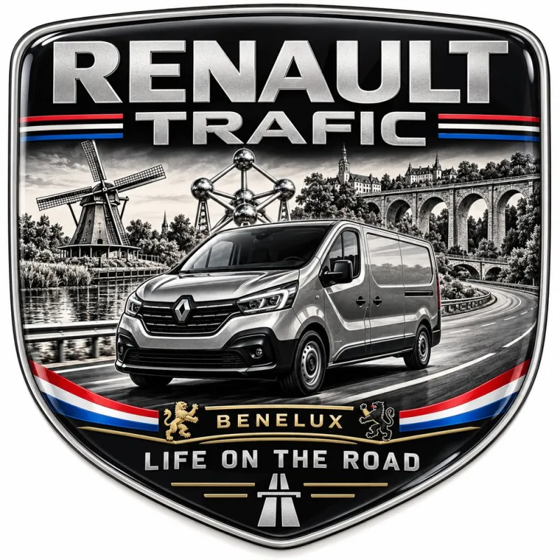 Stemma 3D posteriore e parafanghi per Renault Trafic – Benelux – 90 mm