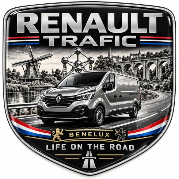Stemma 3D posteriore e parafanghi per Renault Trafic – Benelux – 90 mm