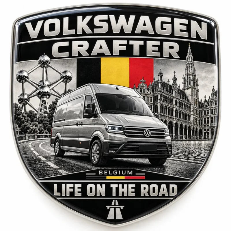 Stemma 3D posteriore e parafanghi per Volkswagen Crafter – Belgio – 90 mm