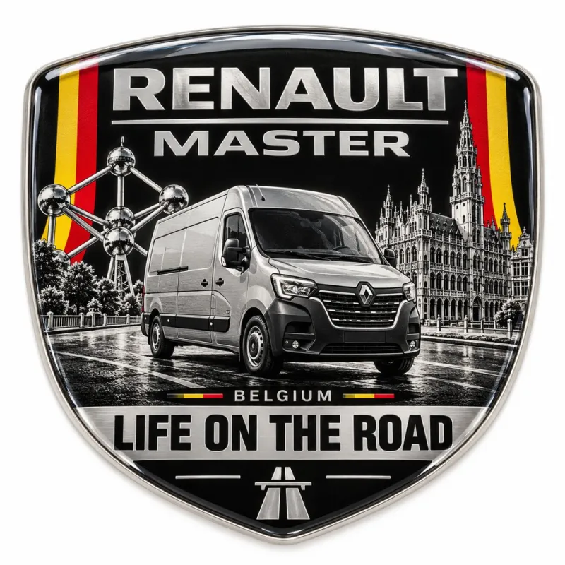Stemma 3D posteriore e parafanghi per Renault Master – Belgio – 90 mm