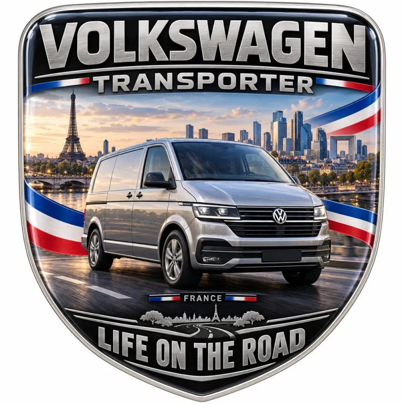 Stemma 3D posteriore e parafanghi per Volkswagen Transporter – Francia – 90 mm