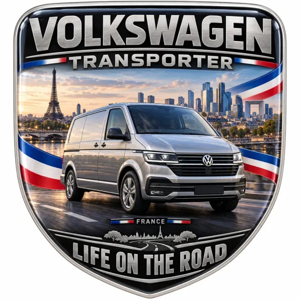 Stemma 3D posteriore e parafanghi per Volkswagen Transporter – Francia – 90 mm