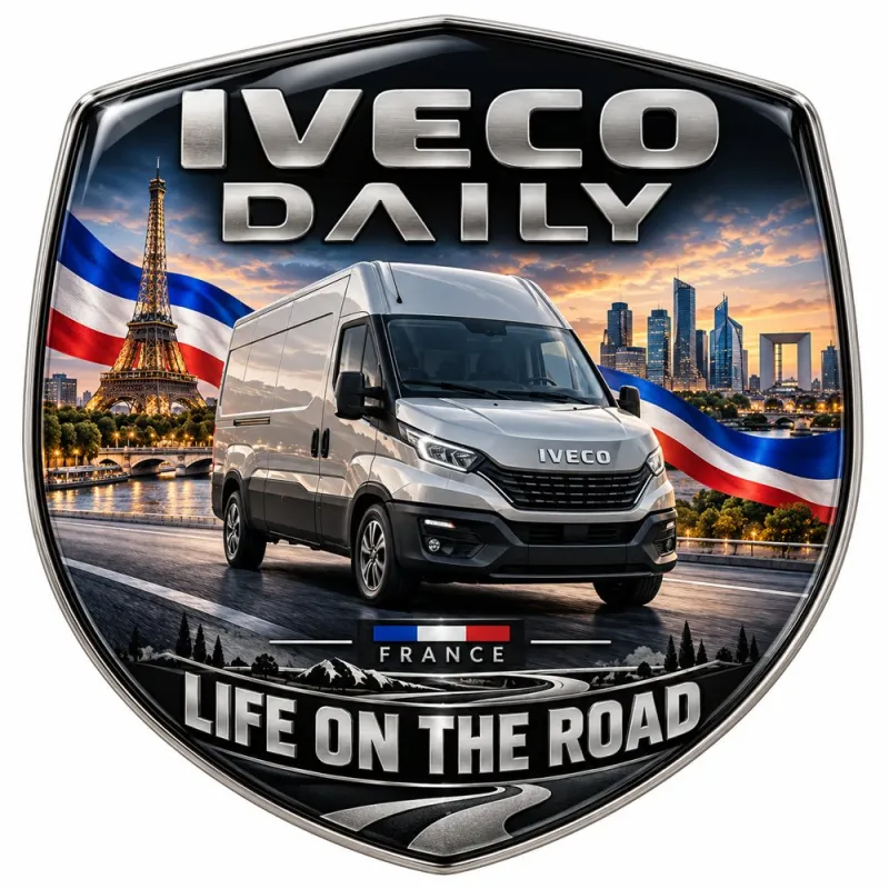 Stemma 3D posteriore e parafanghi per Iveco Daily – Francia – 90 mm