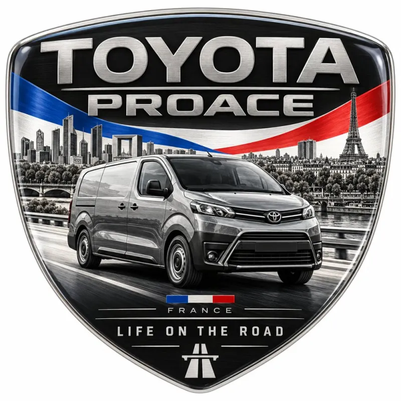 Stemma 3D posteriore e parafanghi per Toyota Proace – Francia – 90 mm