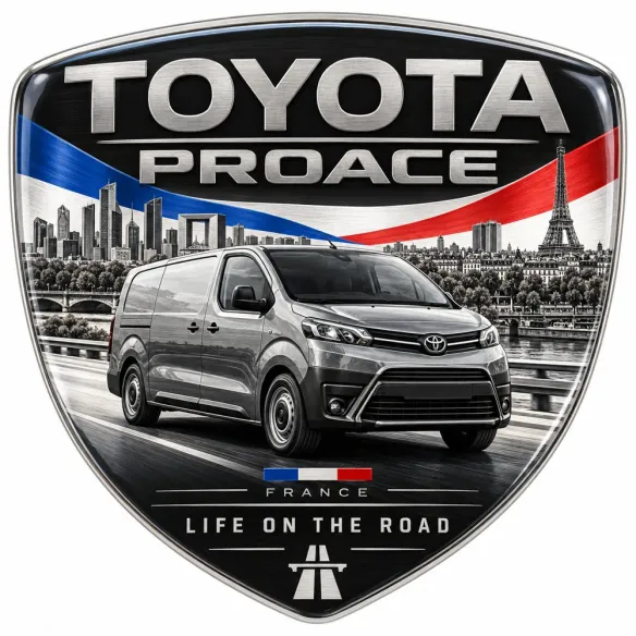 Stemma 3D posteriore e parafanghi per Toyota Proace – Francia – 90 mm
