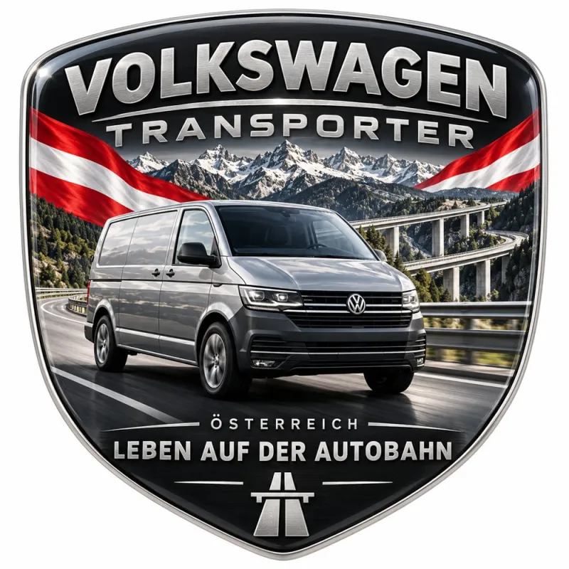 Stemma 3D posteriore e parafanghi per Volkswagen Transporter – Austria – 90 mm
