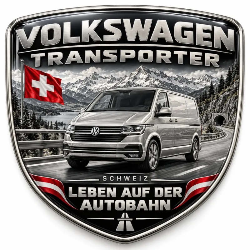 Stemma 3D posteriore e parafanghi per Volkswagen Transporter – Svizzera – 90 mm