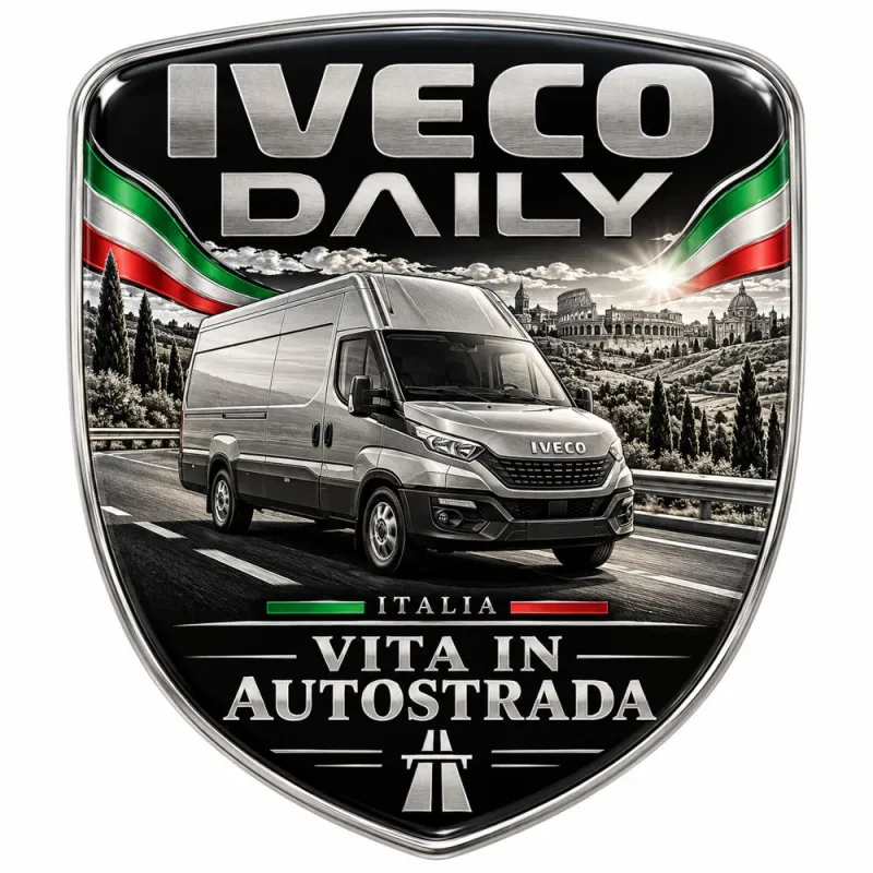 Stemma 3D posteriore e parafanghi per Iveco Daily – Italia – 90 mm