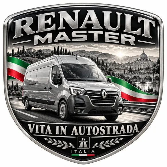 Stemma 3D posteriore e parafanghi per Renault Master – Italia – 90 mm