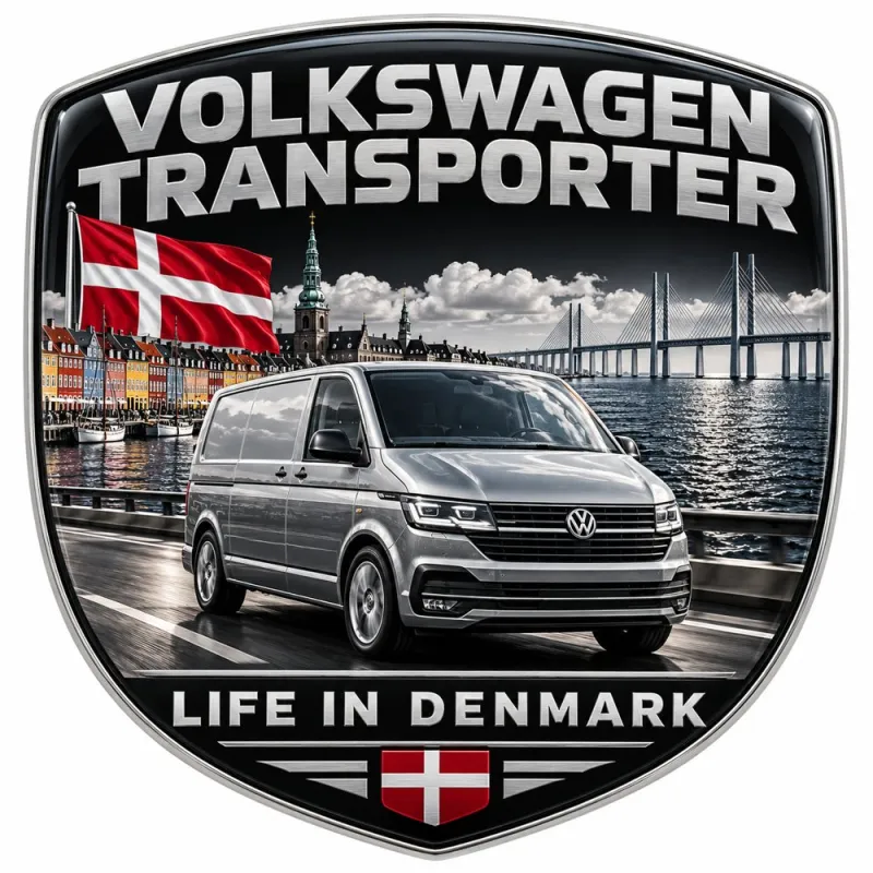 Stemma 3D posteriore e parafanghi per Volkswagen Transporter – Danimarca – 90 mm