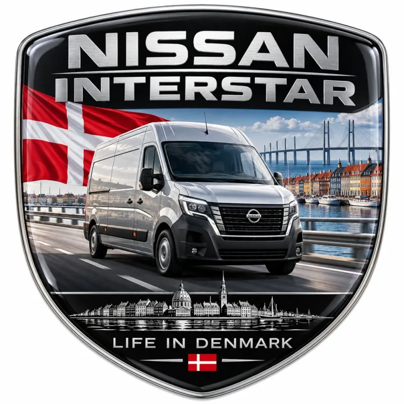 Stemma 3D posteriore e parafanghi per Nissan Interstar – Danimarca – 90 mm