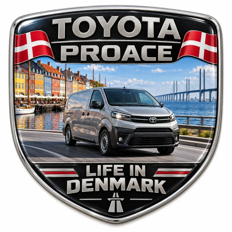 Stemma 3D posteriore e parafanghi per Toyota Proace – Danimarca – 90 mm