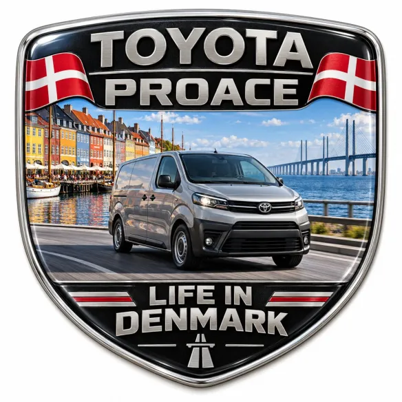 Stemma 3D posteriore e parafanghi per Toyota Proace – Danimarca – 90 mm