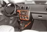 Ford Fiesta 03.02-08.05 Mascherine sagomate per rivestimento cruscotti 7-Decori